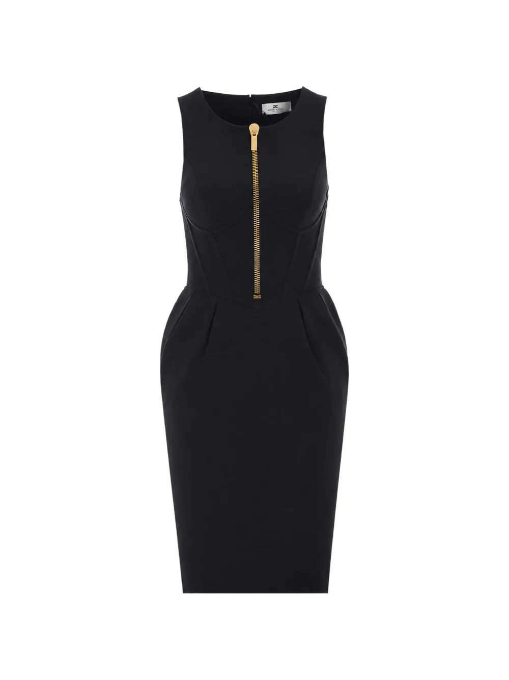 Elisabetta Franchi dress in technical fabric with zip