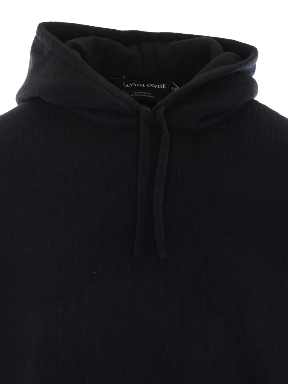 Canada Goose Zinnia logo-patch knit hoodie Zwart