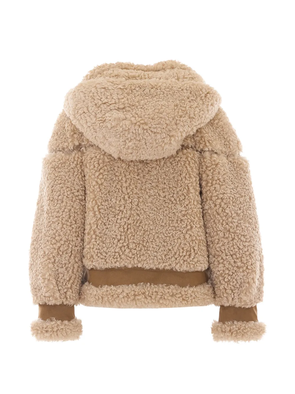 VEGANCODE Jack met vlakken van imitatiebont Beige