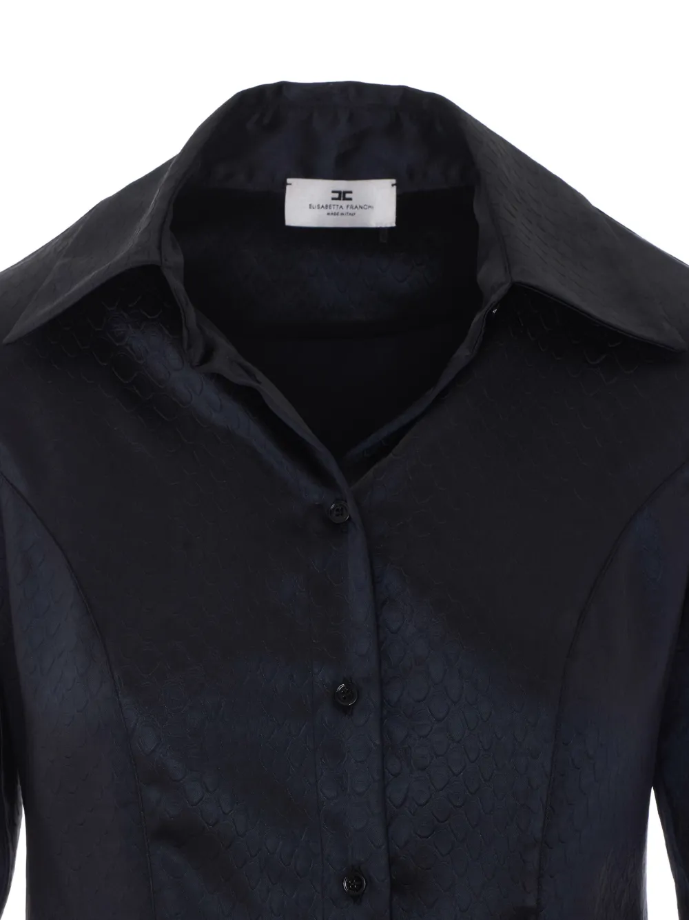 Elisabetta Franchi python-print shirt Zwart