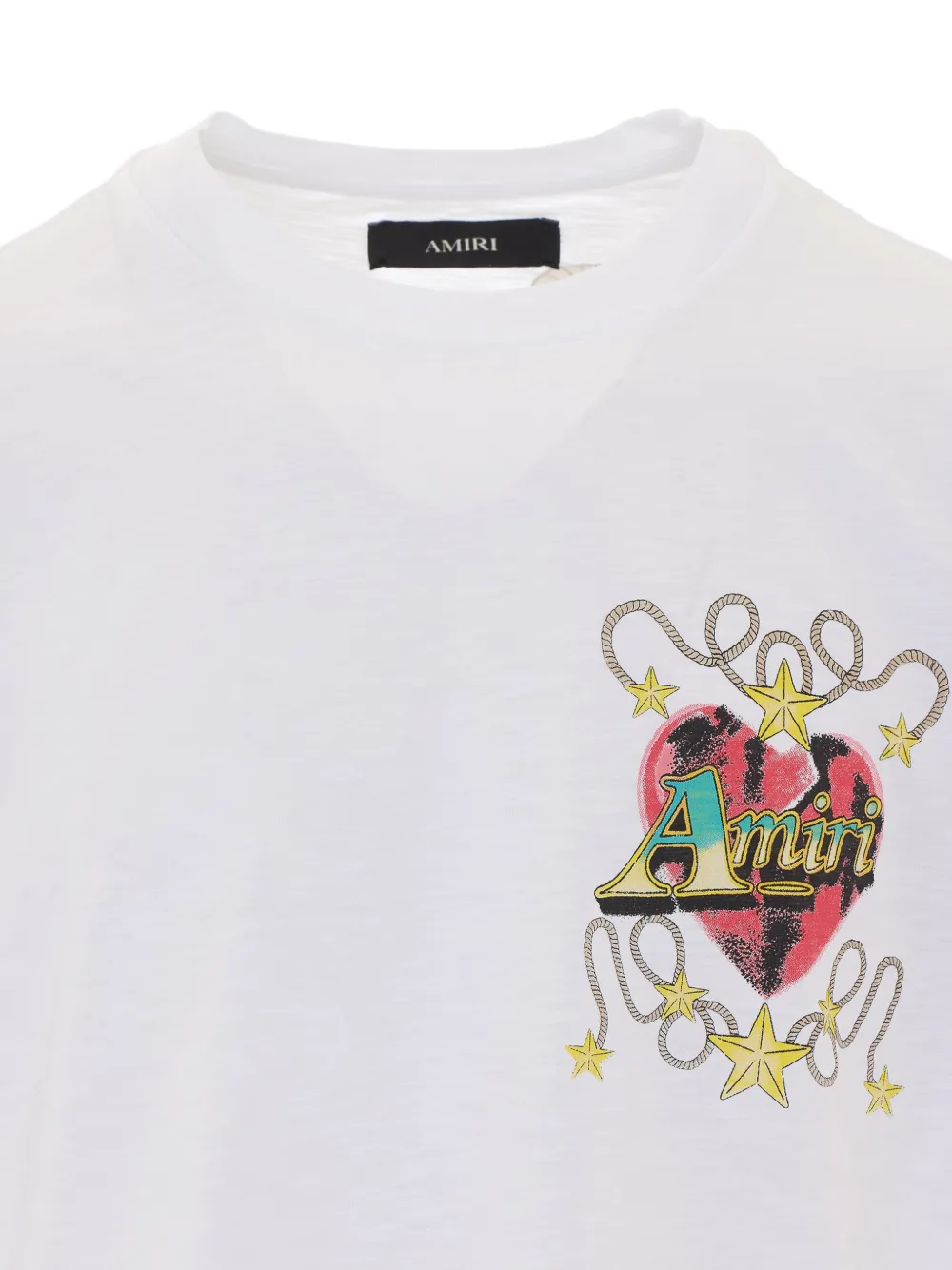 AMIRI heart logo-print T-shirt Wit