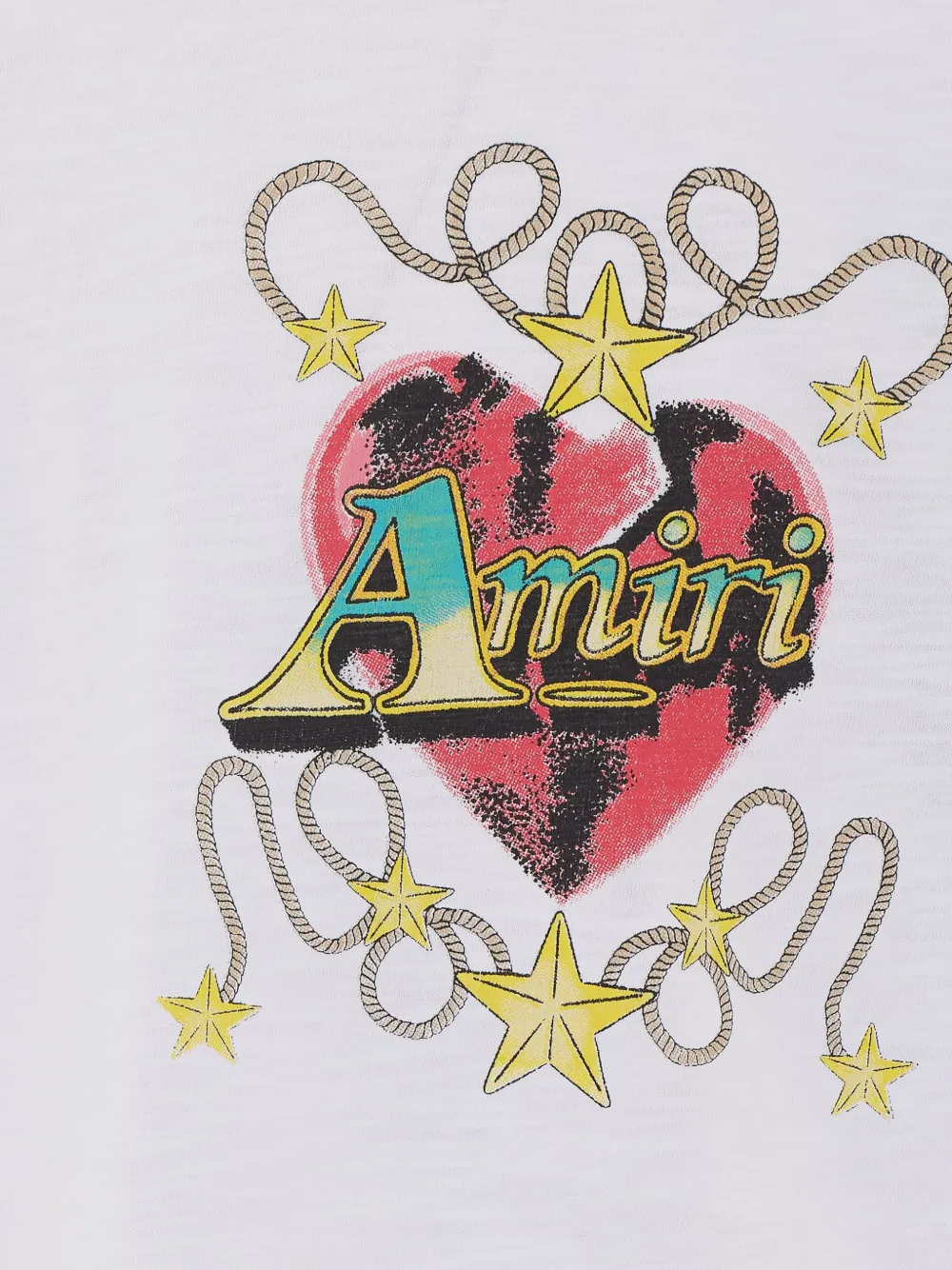 AMIRI heart logo-print T-shirt Wit