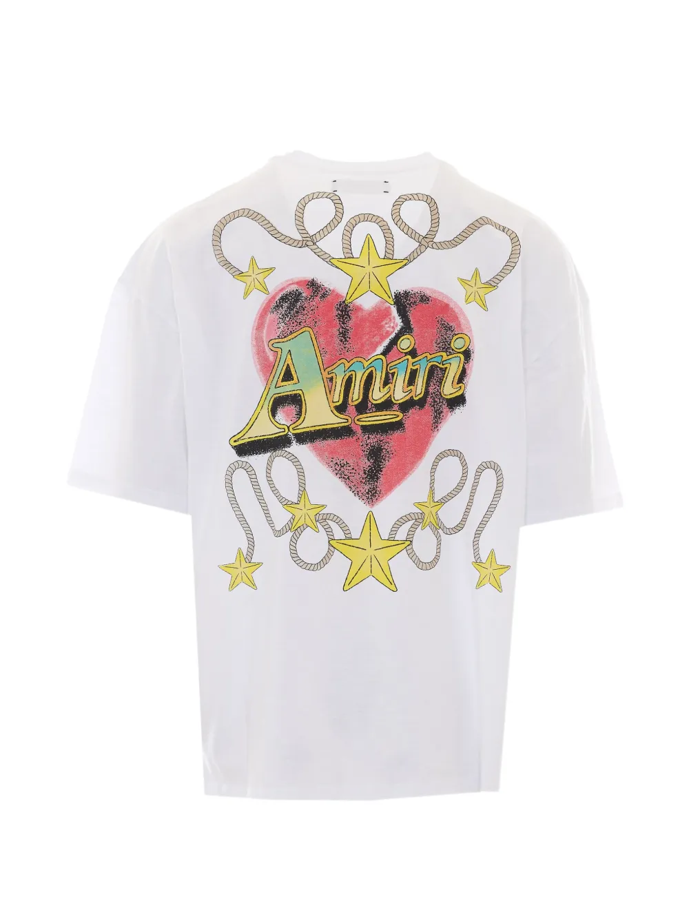 AMIRI heart logo-print T-shirt Wit