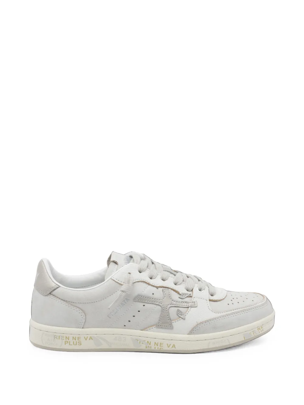 Premiata BSKT Clay 8447 logo-patch sneakers - Bianco