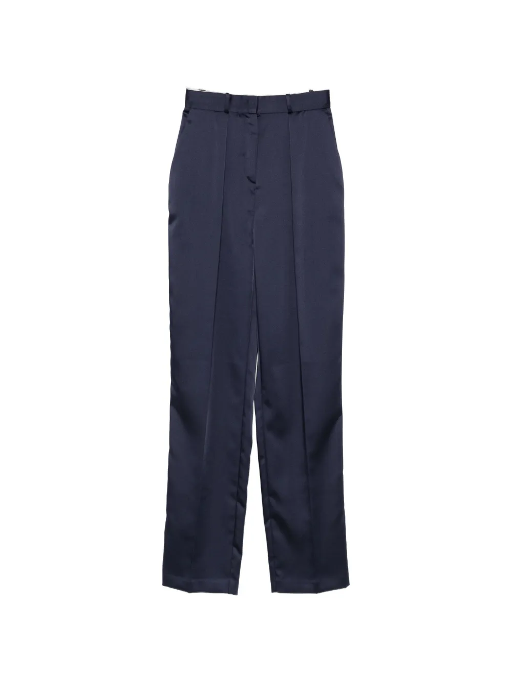 Elisabetta Franchi Satijnen stretch broek Blauw