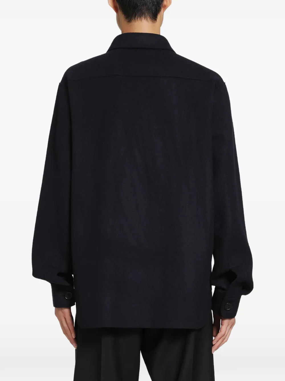 Harris Wharf London Shirtjack met knoopsluiting Zwart