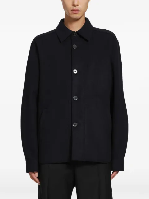 Harris Wharf London button-fastening shirt jacket
