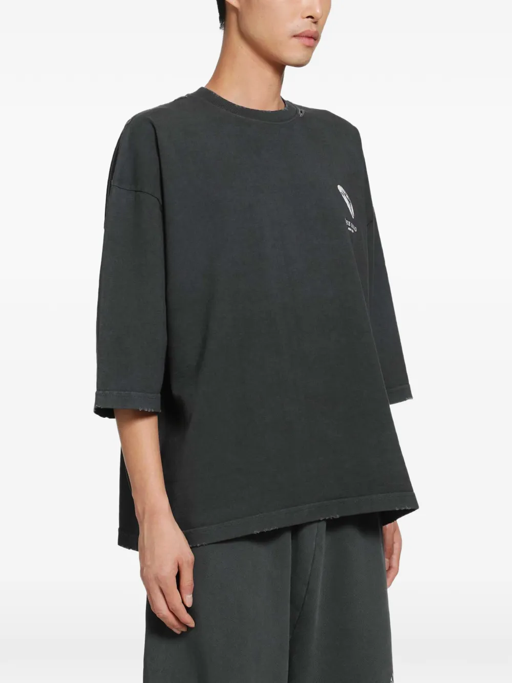 Willy Chavarria The Ring T-shirt met grafische print Zwart
