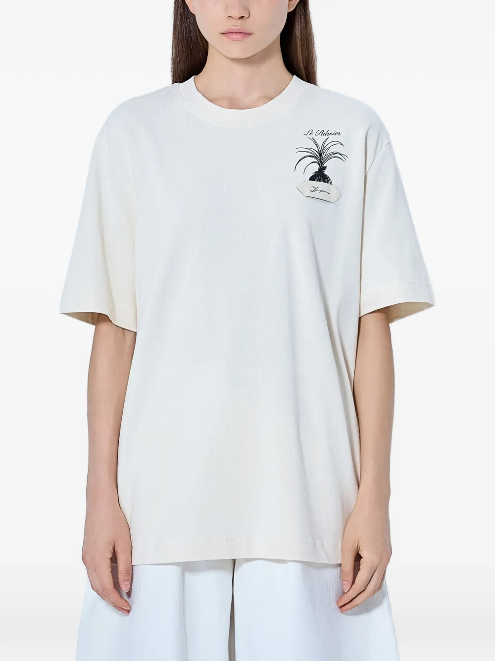Jacquemus The Palmier embroidered T-shirt