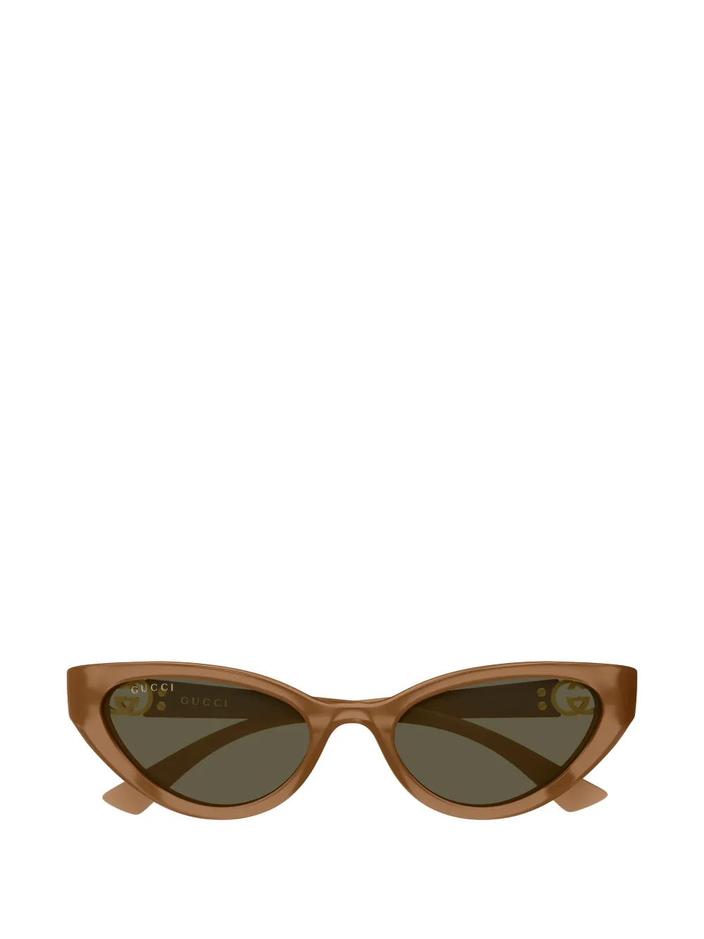 Gucci Eyewear interlocking G cat-eye sunglasses - Marrone