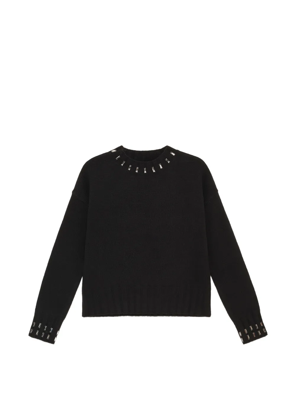 MALIPARMI embroidery-embellished crew-neck sweater