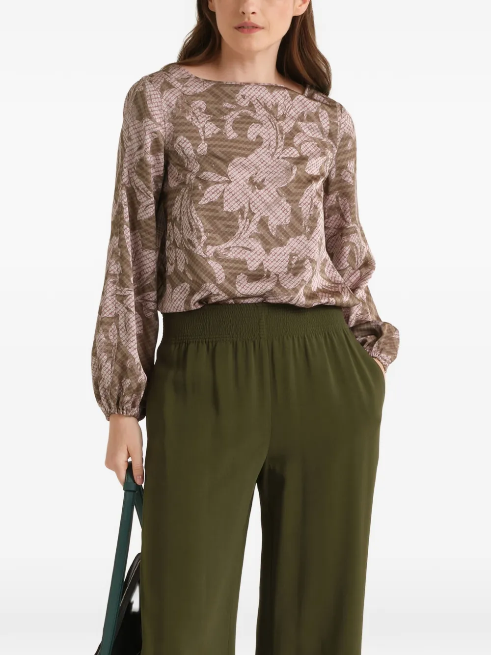 MALIPARMI floral-print reversible blouse - Pink