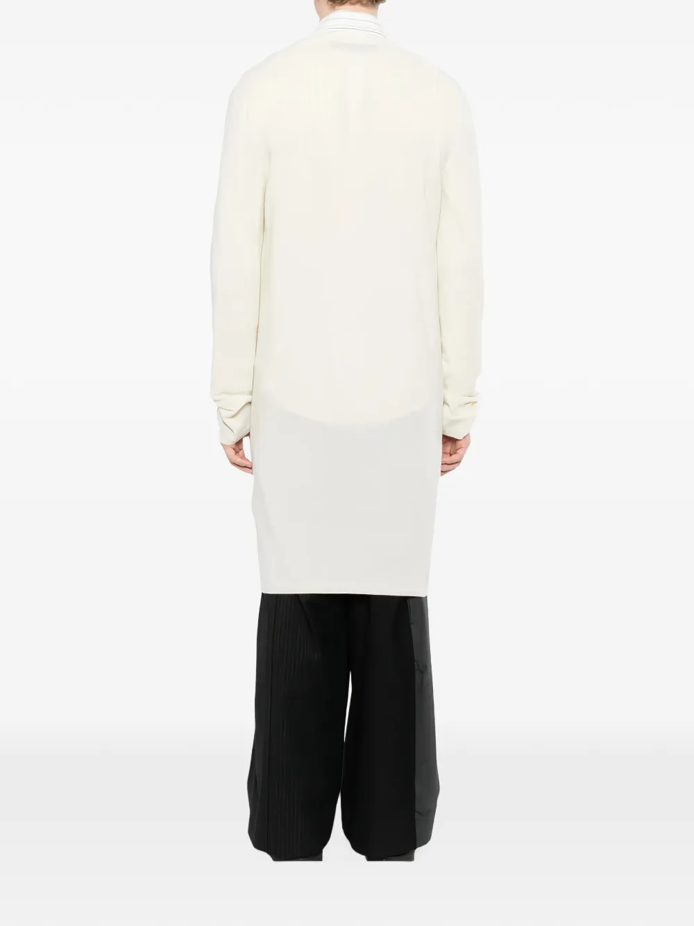 Comme des Garçons Homme Plus Lang vest met knopen Beige