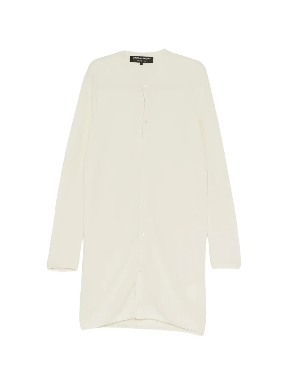 Comme des Garçons Homme Plus longline button-up cardigan - Neutrals