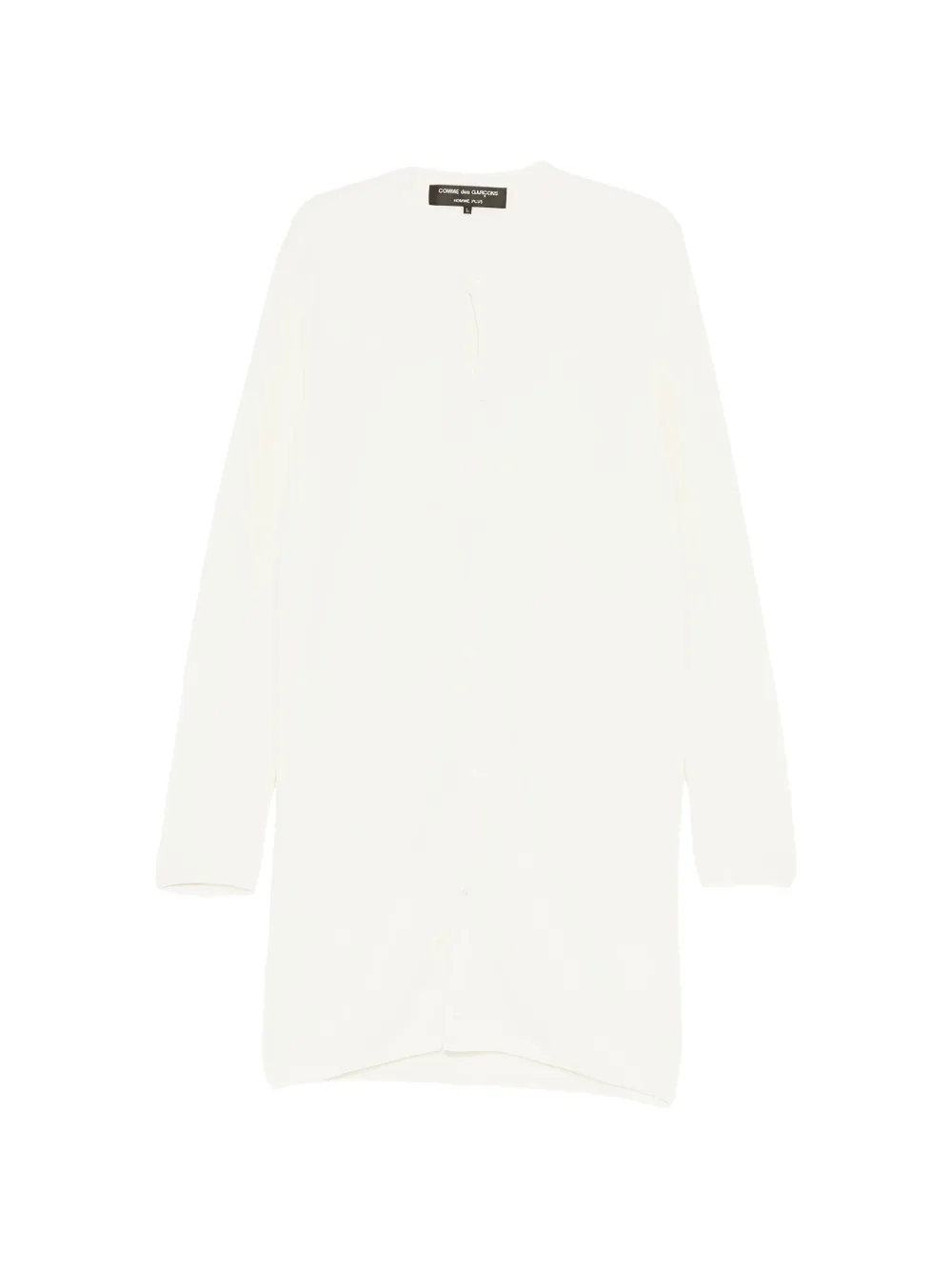 Comme des Garçons Homme Plus longline button-up cardigan - Neutrals