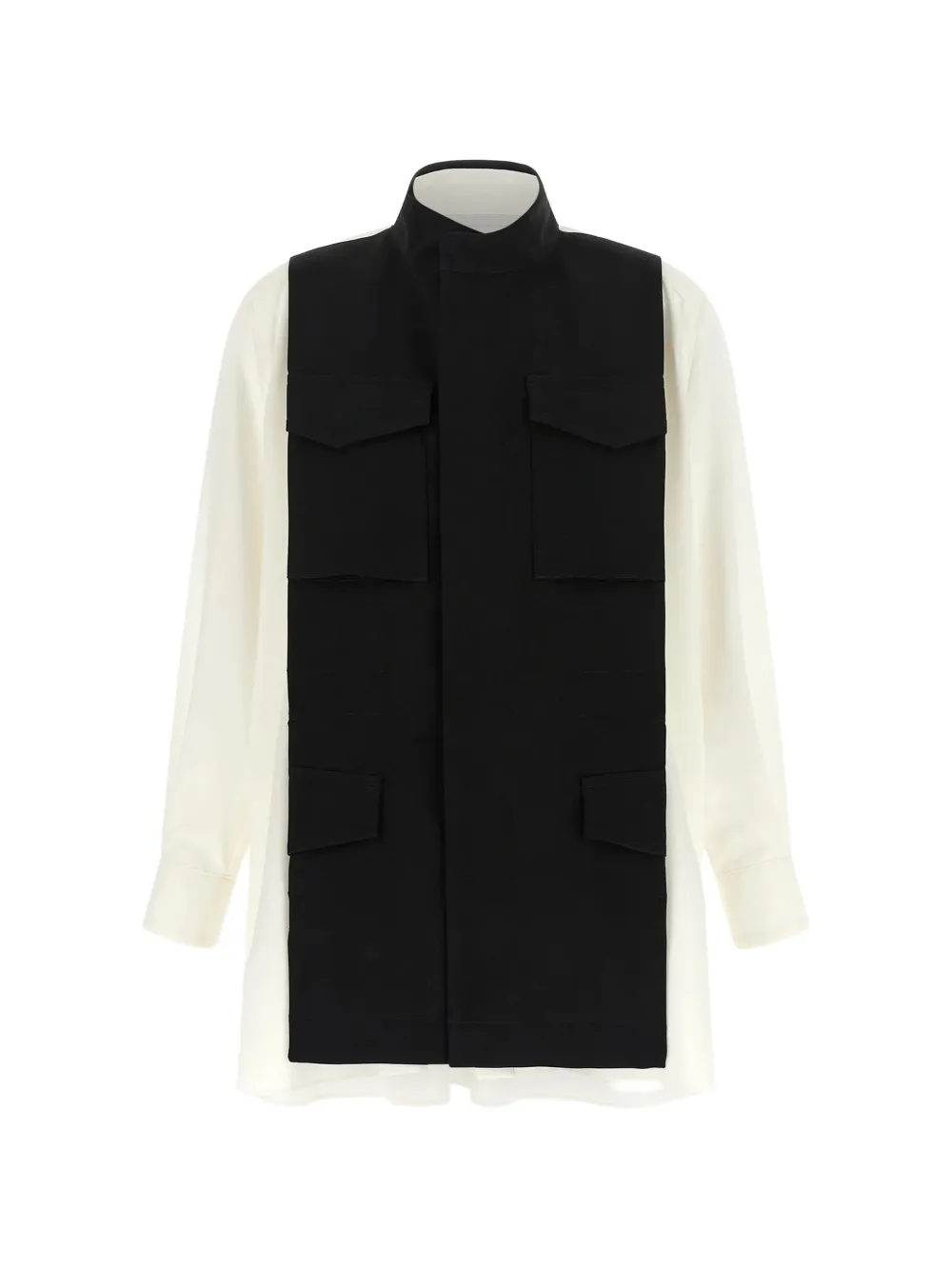 sacai Suiting panelled shirt