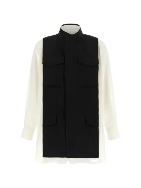 sacai Suiting panelled shirt