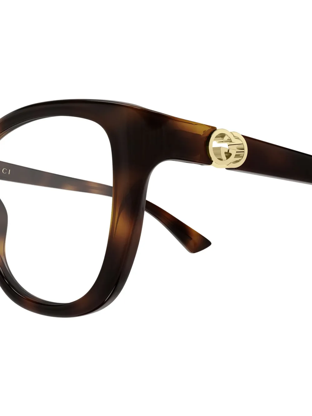 Gucci Eyewear Interlocking G bril met cat-eye-montuur Bruin