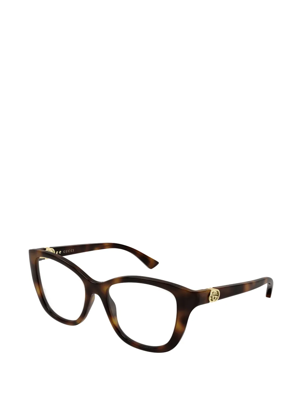 Gucci Eyewear Interlocking G bril met cat-eye-montuur Bruin