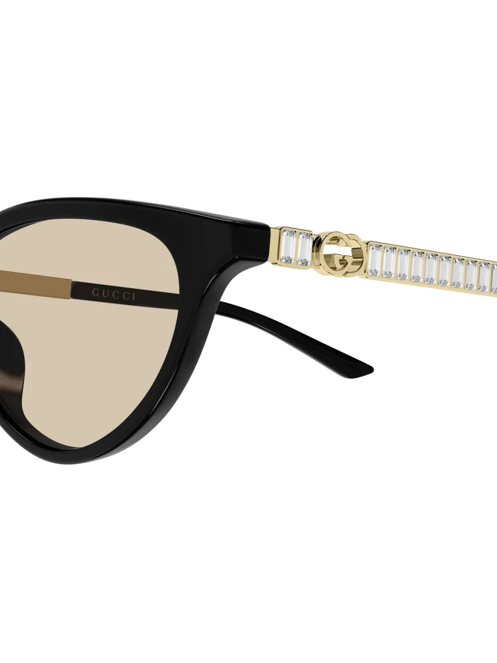 Gucci Eyewear Zonnebril met cat-eye montuur en GG-logo Zwart
