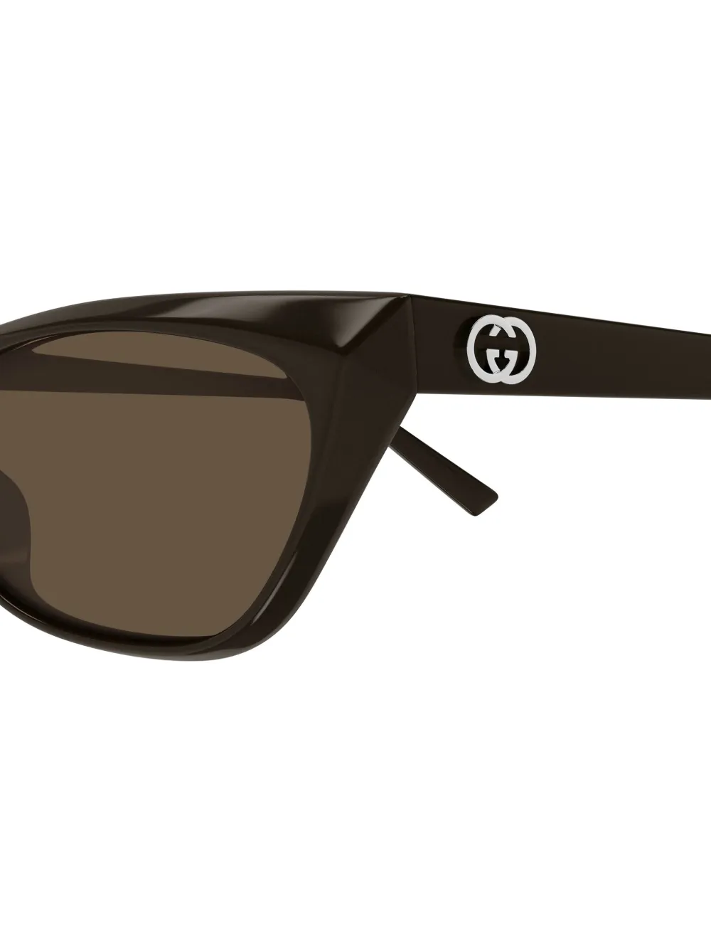 Gucci Eyewear Zonnebril met cat-eye montuur en GG-logo Bruin