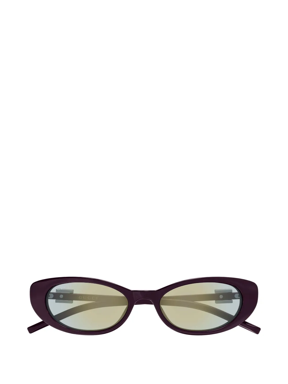 Gucci Eyewear logo-plaque cat-eye sunglasses - Viola