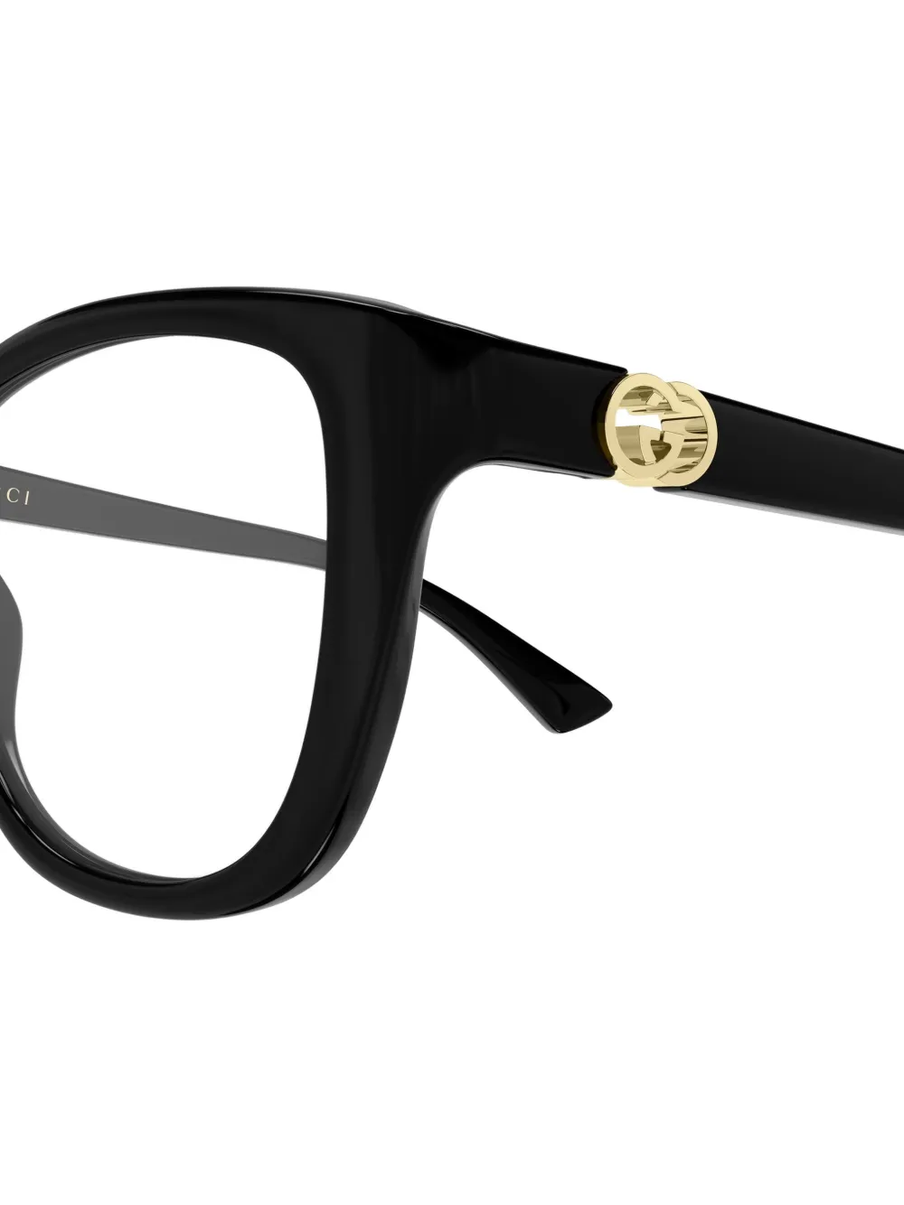 Gucci Eyewear Interlocking G cat-eye frame glasses Zwart