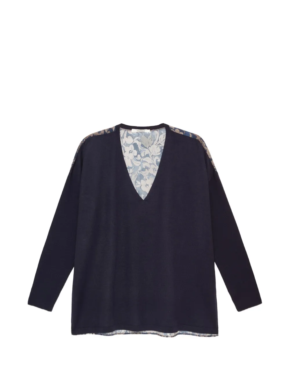 MALIPARMI floral-print V-neck sweater