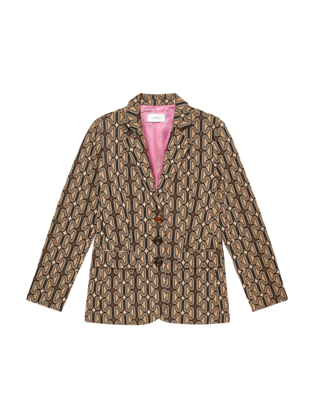 MALIPARMI Blazer met jacquard en lange mouwen Zwart