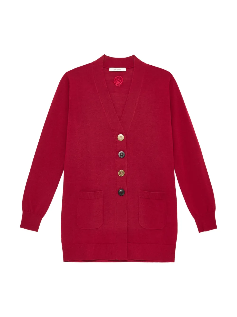 MALIPARMI Vest met V-hals Rood