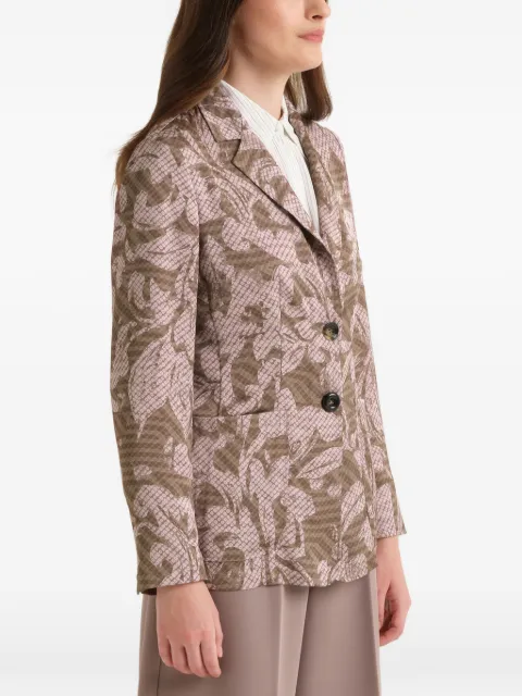 MALIPARMI leaf-print blazer