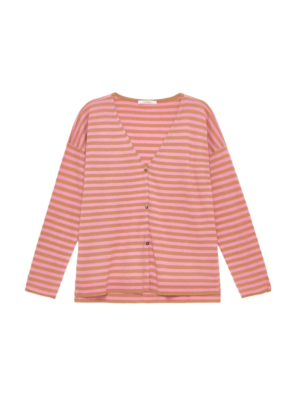 MALIPARMI Gestreept vest Roze