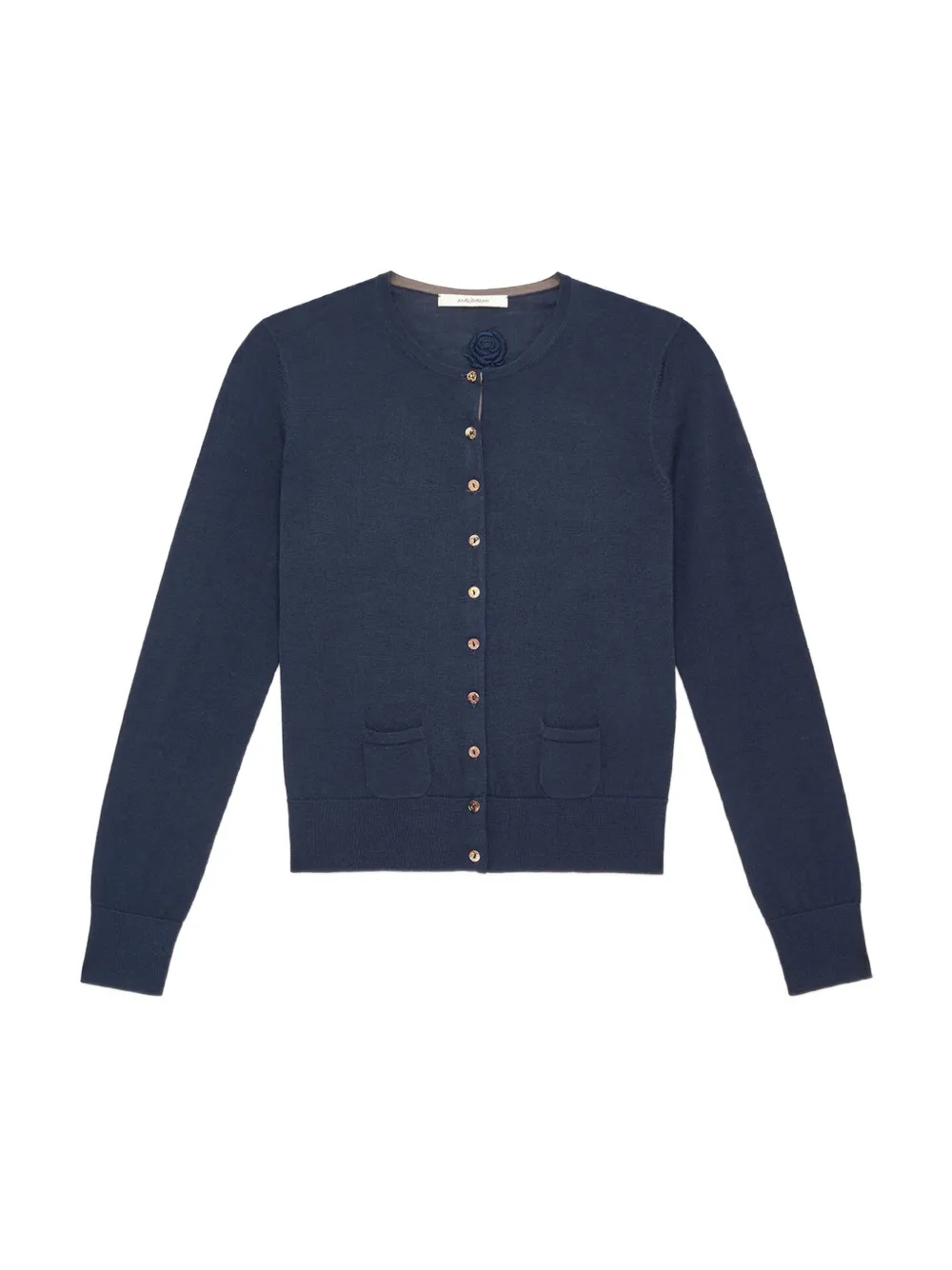 MALIPARMI Vest met ronde hals Blauw