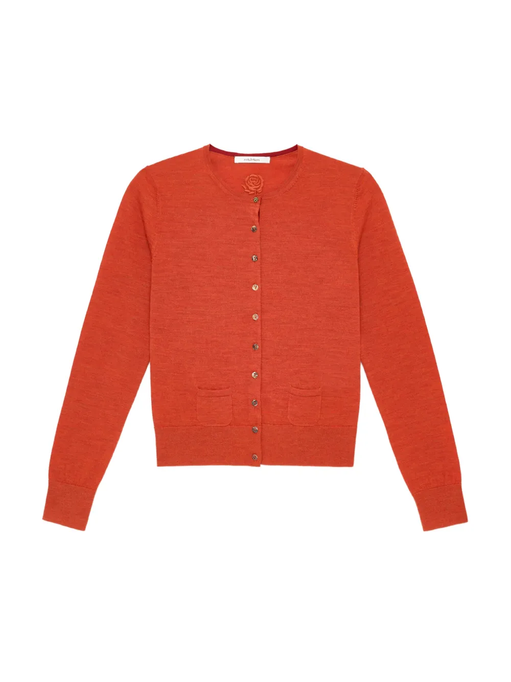 MALIPARMI Vest met ronde hals Rood