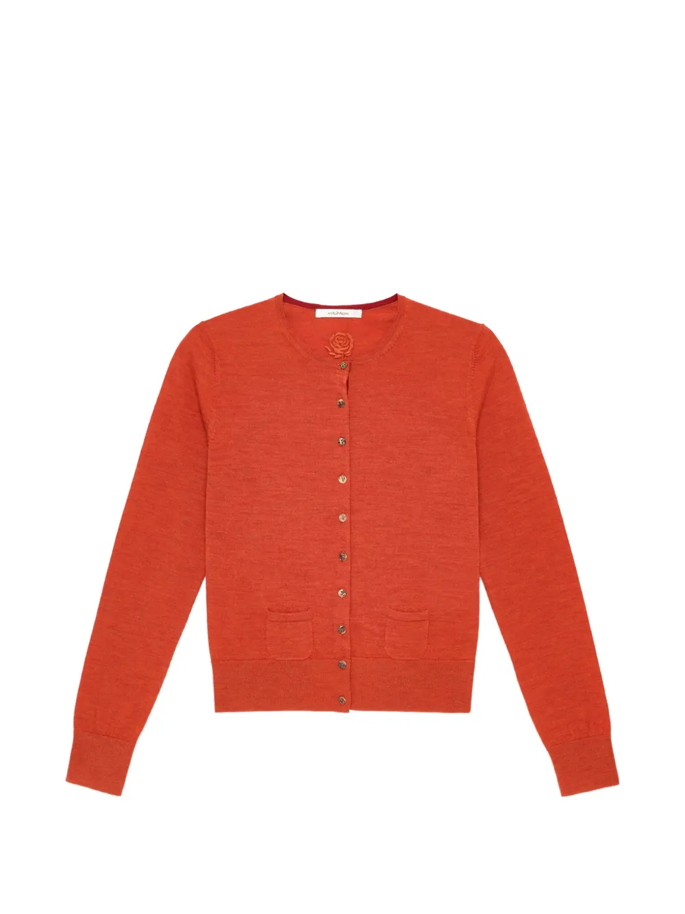 MALIPARMI crew-neck wool cardigan