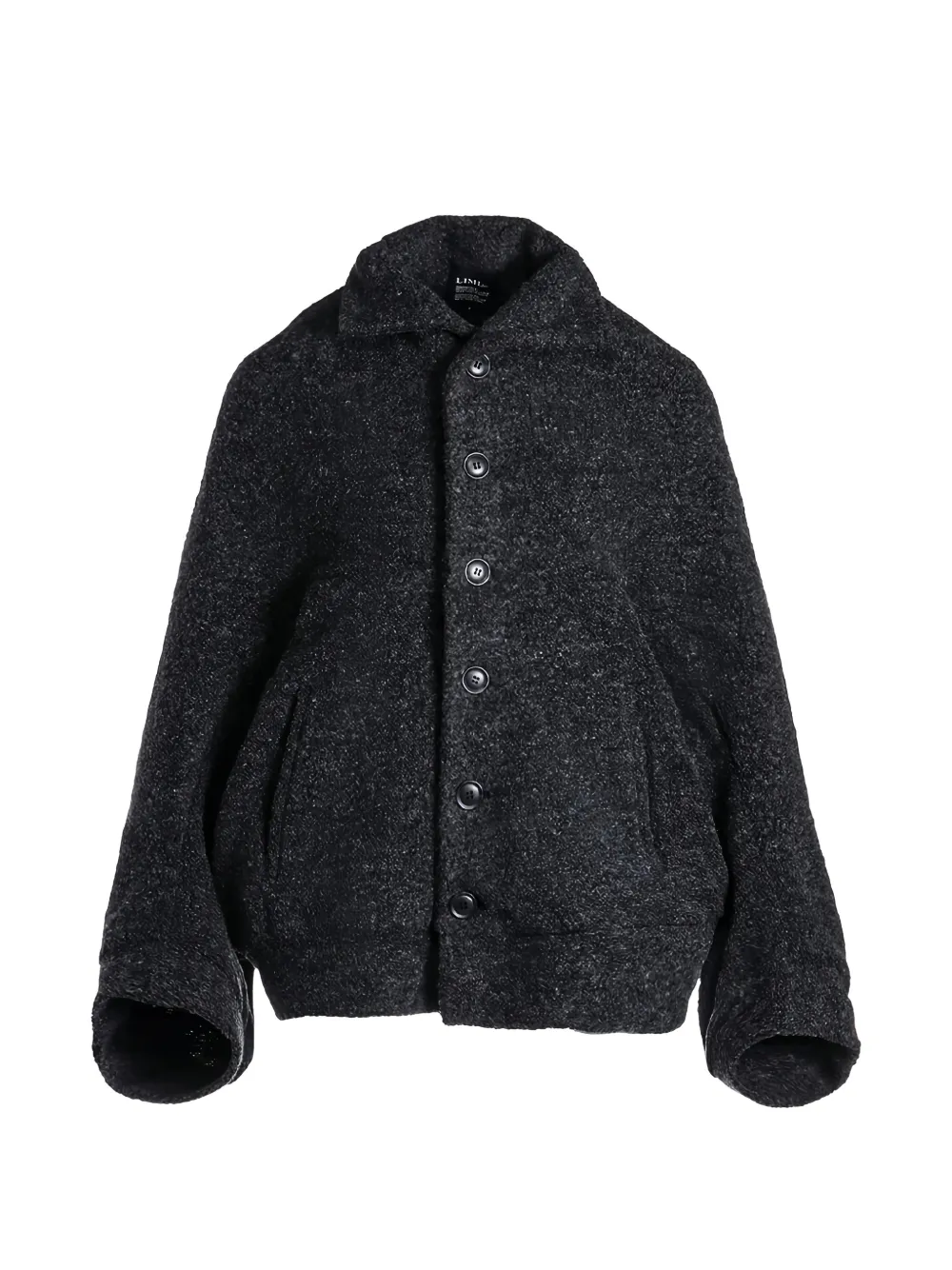 Limi Feu bouclé-texture button-up coat - Gris Limi Feu bouclé-texture button-up coat - Gris