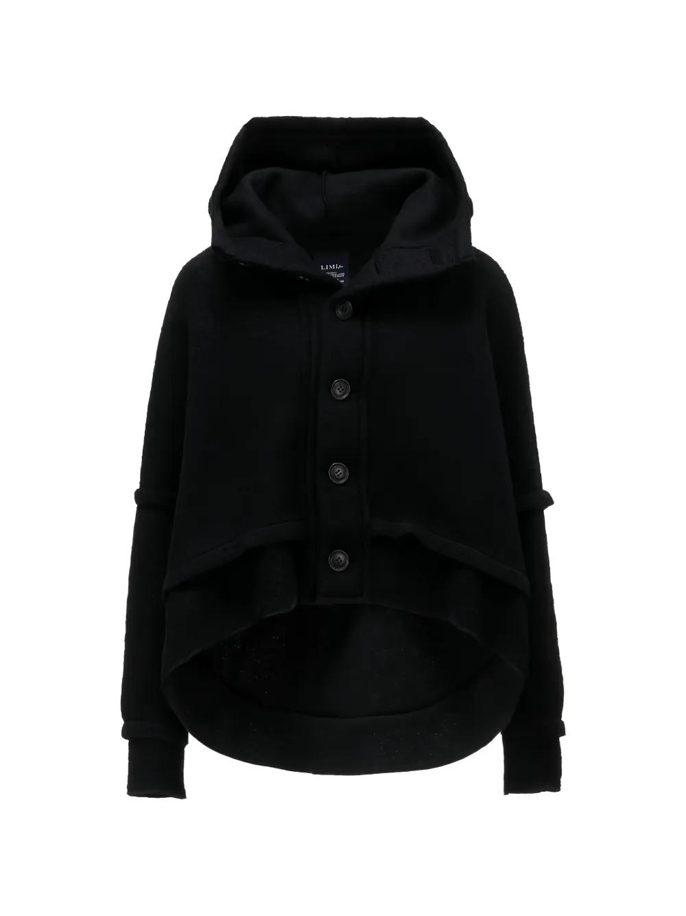 Limi Feu hooded asymmetric jacket - Noir Limi Feu hooded asymmetric jacket - Noir