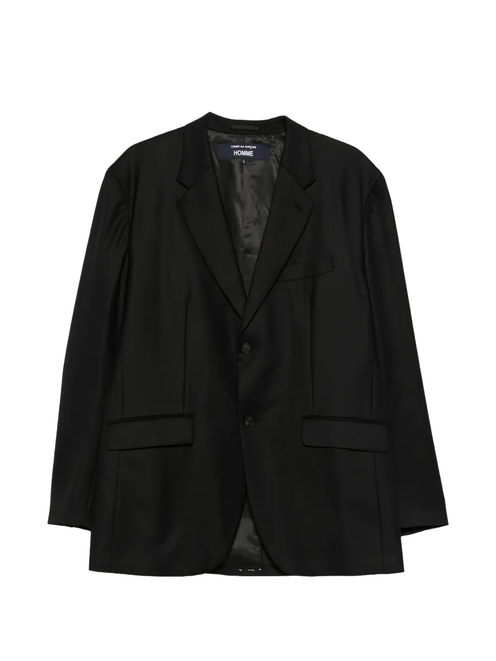 Comme des Garçons Homme single-breasted notch-lapels jacket - Nero