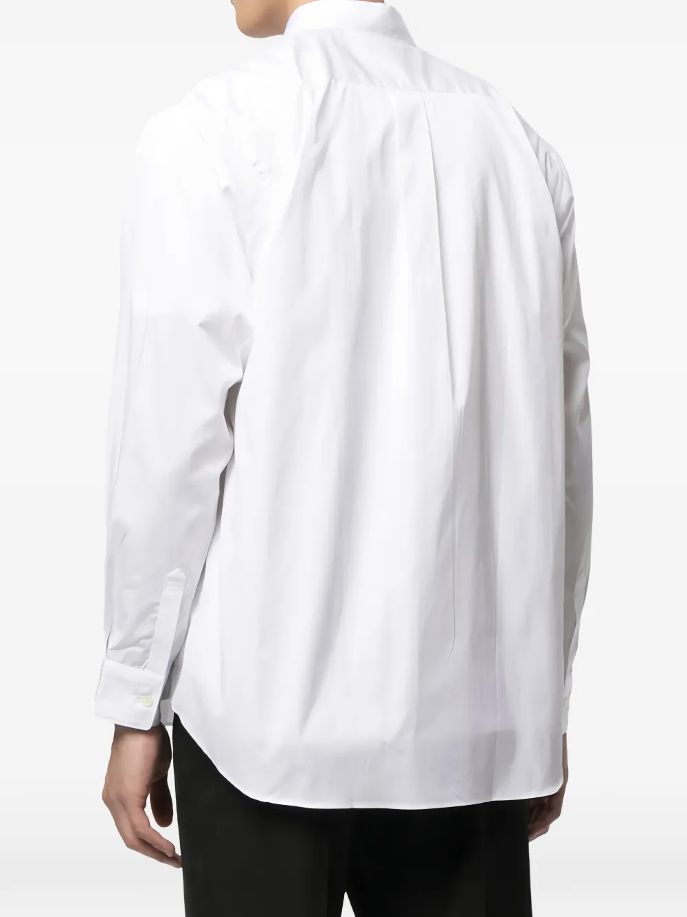 Comme des Garçons Homme Overhemd met borstzak en lange mouwen Wit