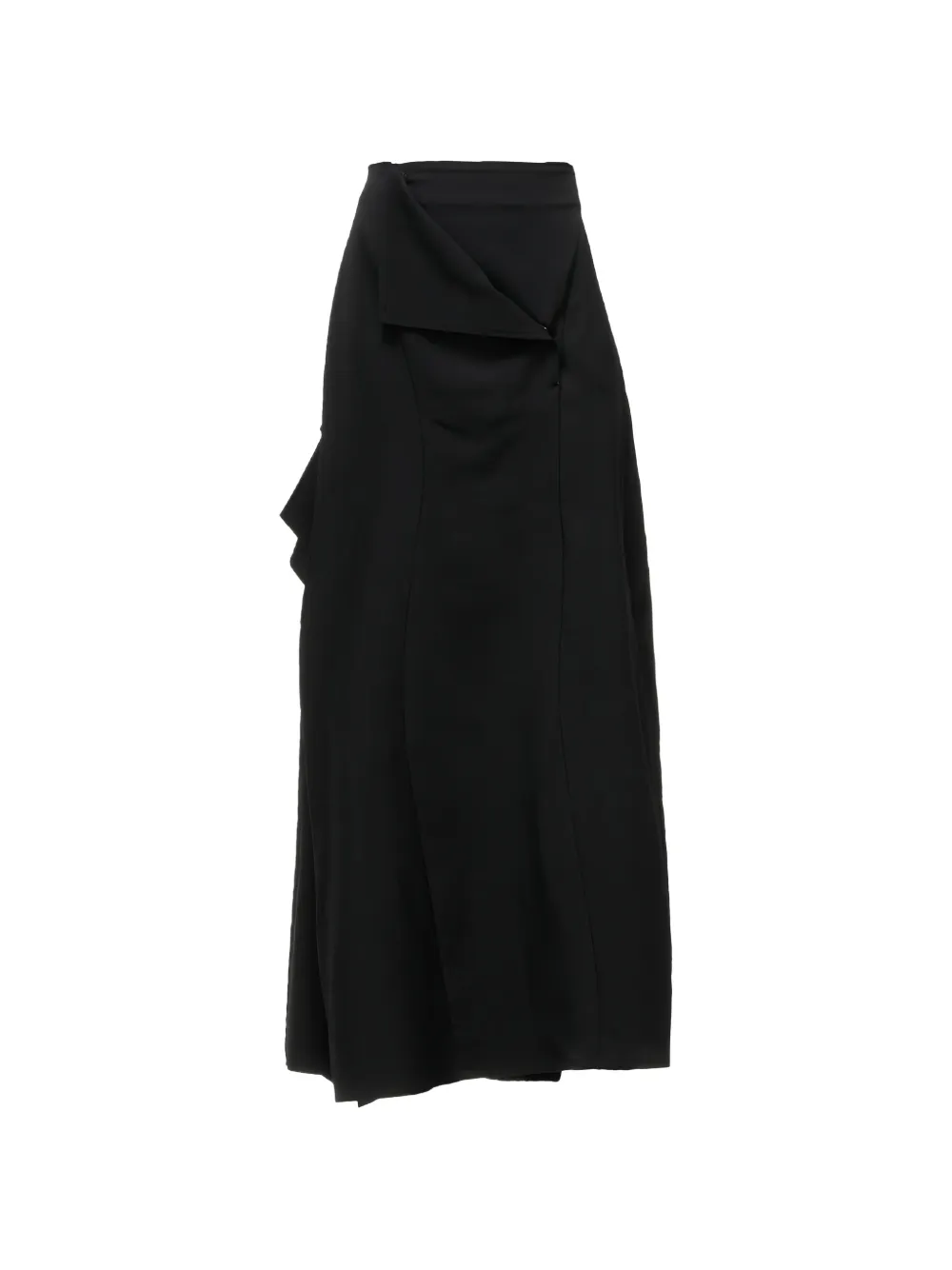 Yohji Yamamoto ruffled asymmetric-waist skirt