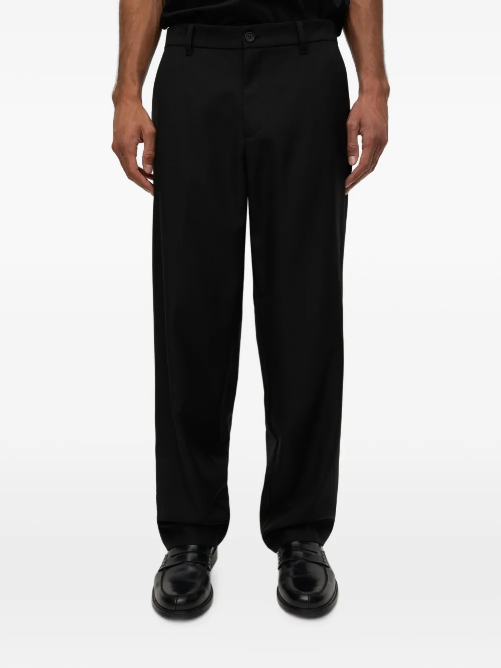 SAMSOE Sanoah pantalon met riemlussen Zwart