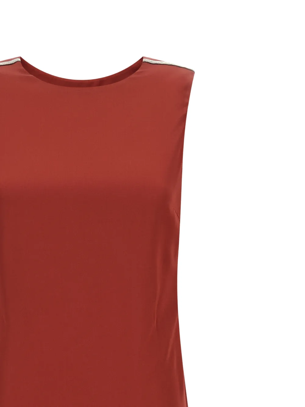 Peserico Punto Luce maxi-jurk Rood