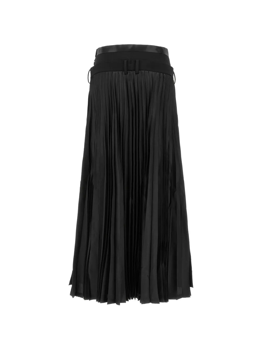 Junya Watanabe Hybrid-design Pleated Trousers in Black, view 2