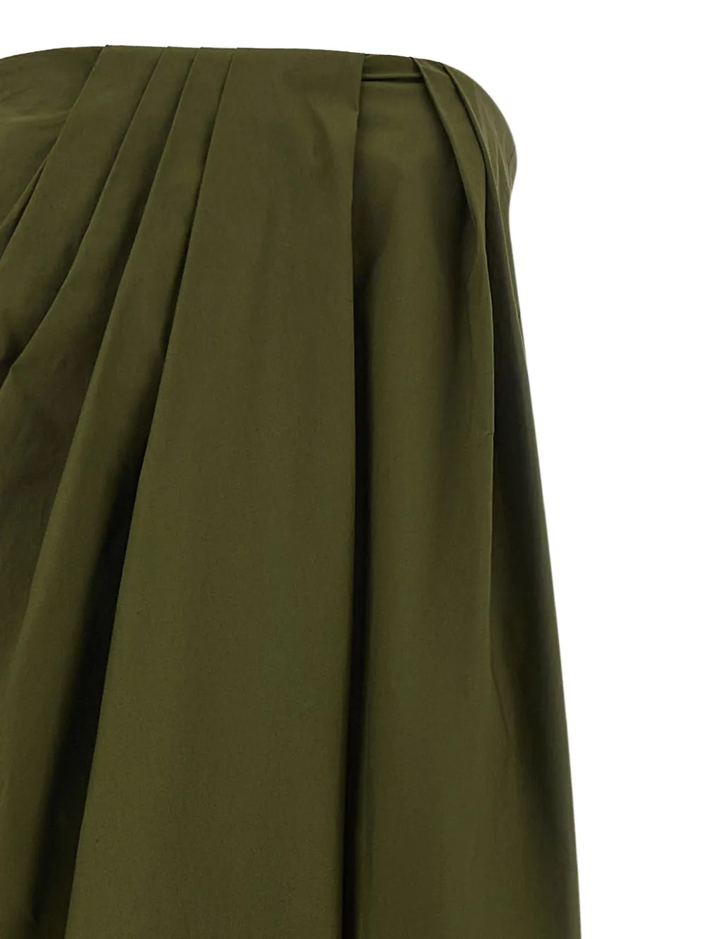 ARMARIUM Tullia asymmetrische gedrapeerde maxi-jurk Groen