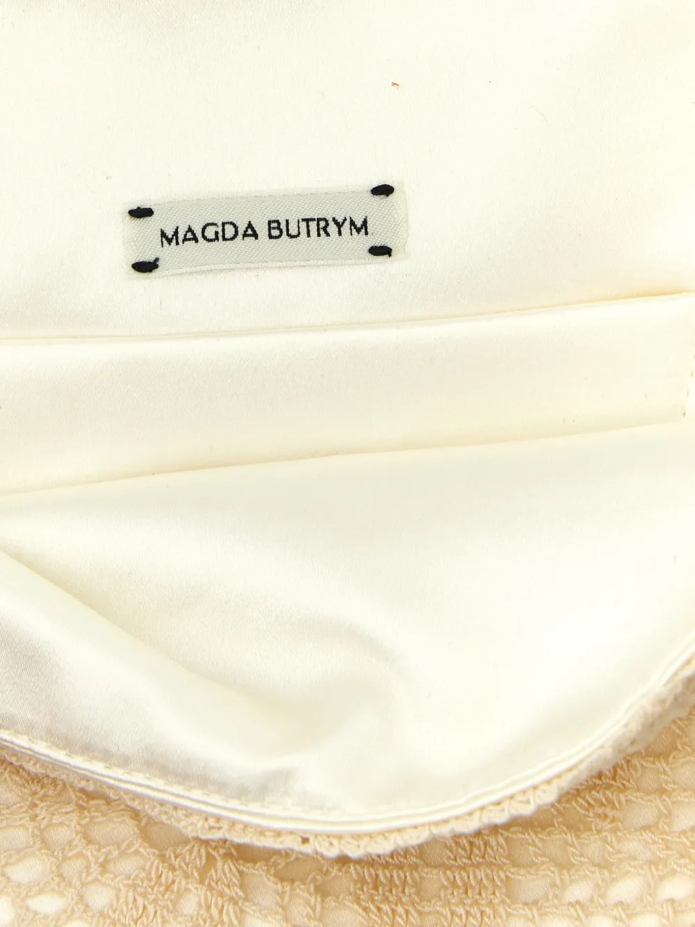 Magda Butrym Bracelet Crochet Sculptural-handle Clutch Bag in Neutrals, view 4