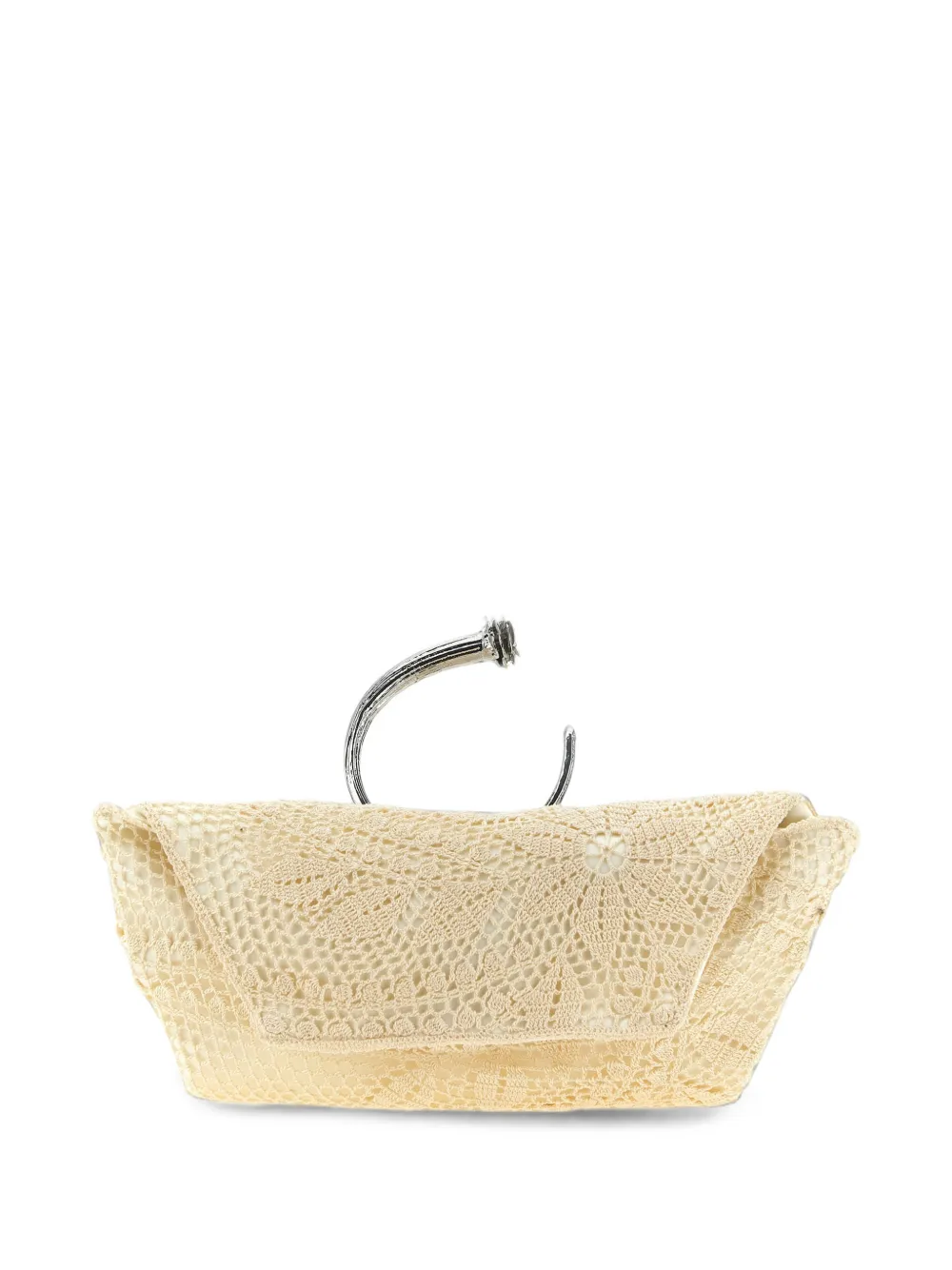 Magda Butrym Bracelet crochet sculptural-handle clutch bag