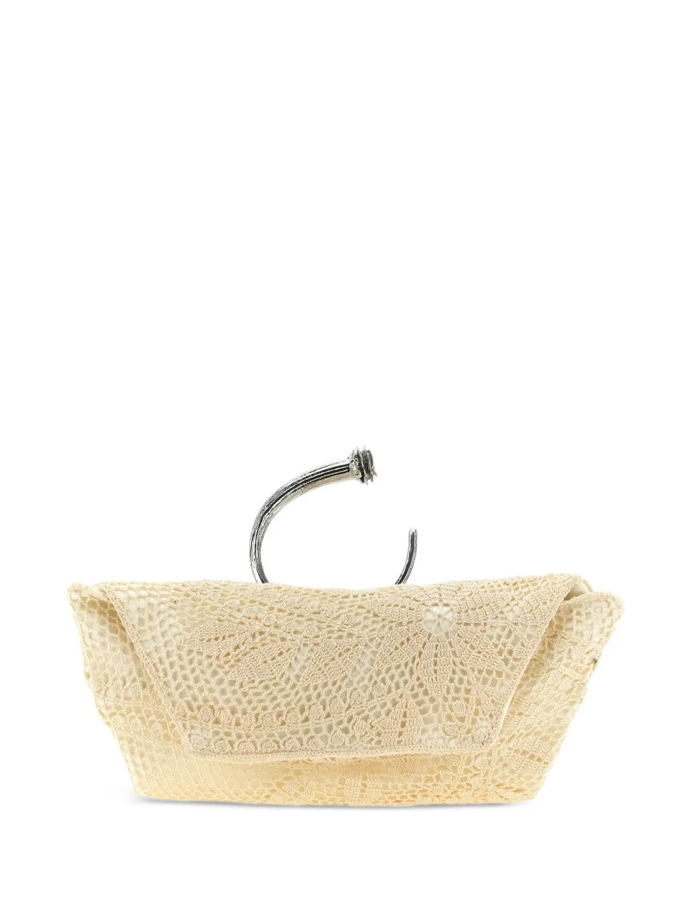 Magda Butrym Bracelet crochet sculptural-handle clutch bag