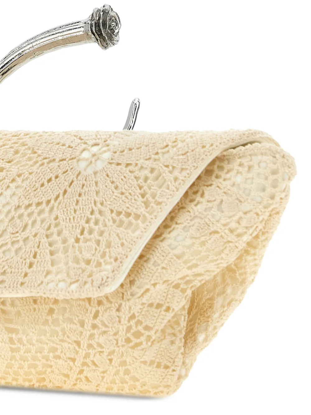 Magda Butrym Bracelet Crochet Sculptural-handle Clutch Bag in Neutrals, view 3