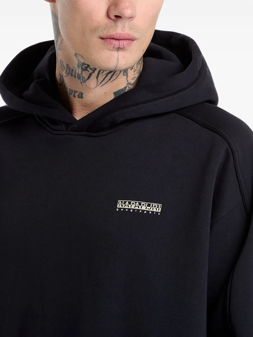 Napapijri Teza hoodie met grafische print Zwart
