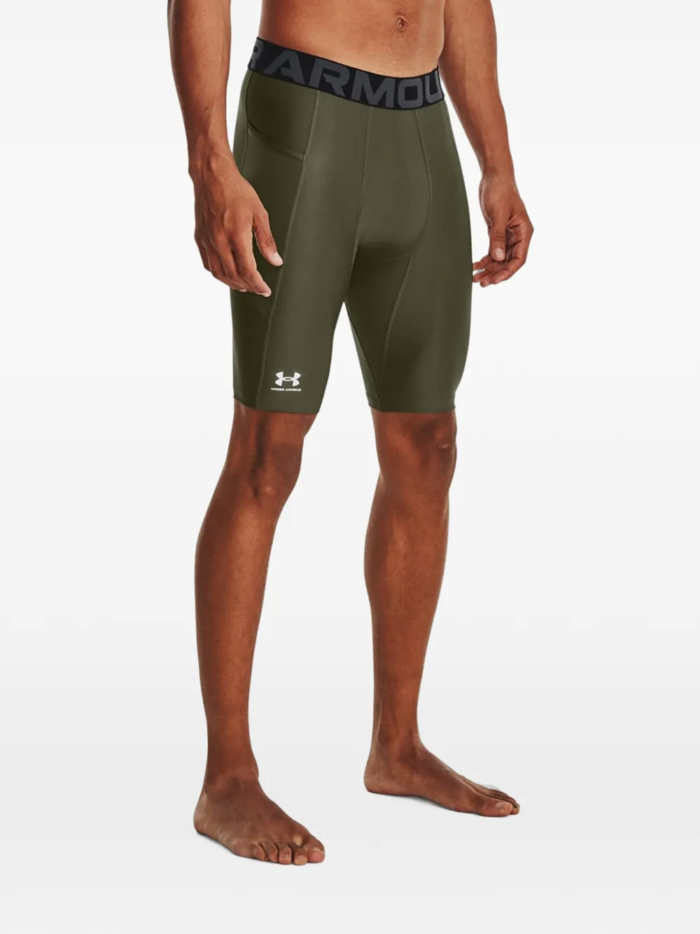 Under Armour logo-waistband shorts - Verde
